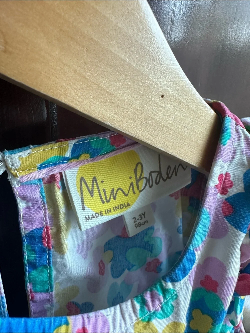 Mini Boden Floral Multicolor Cotton Sundress